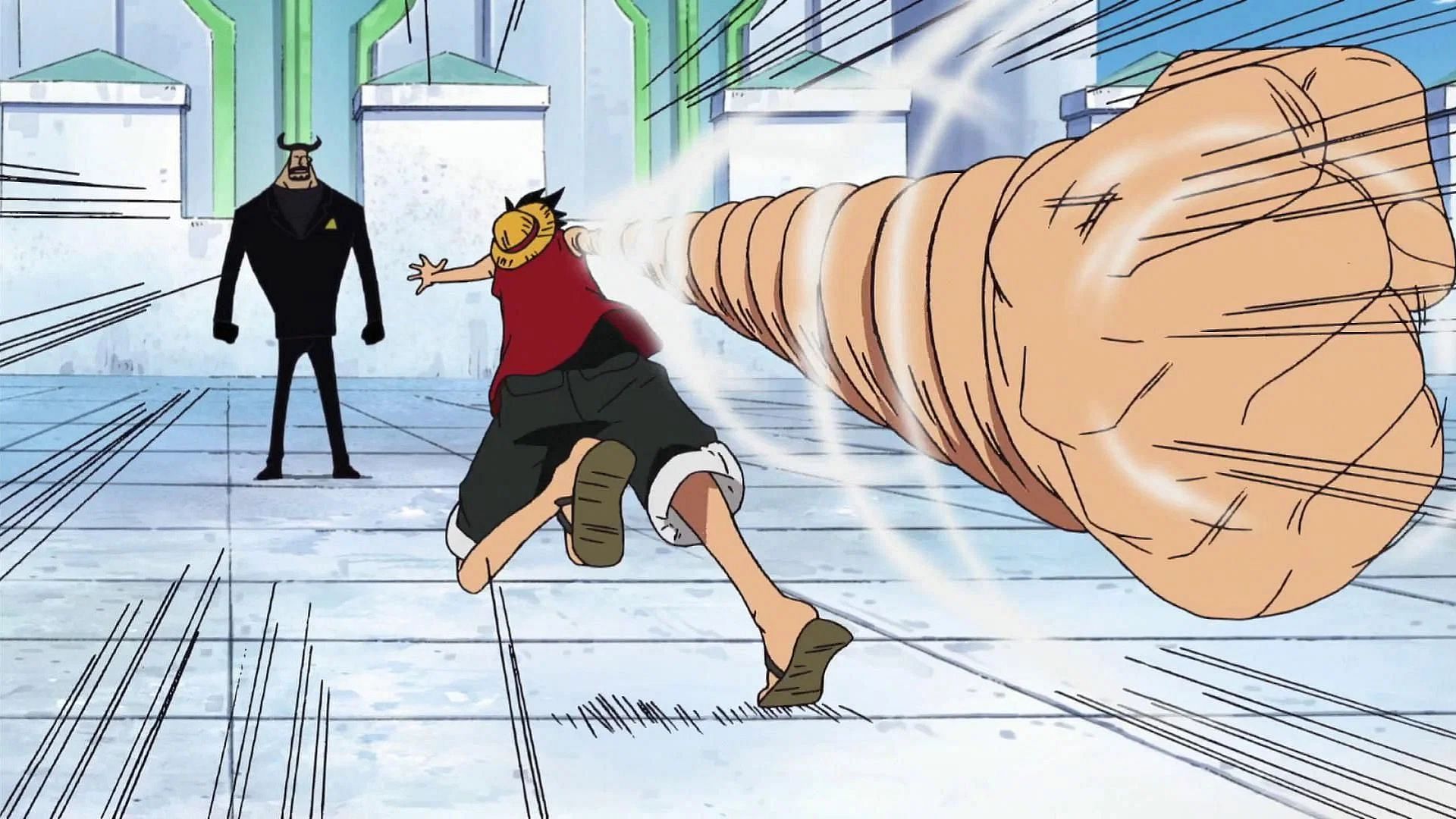 Luffy&#039;s Devil Fruit powers as shown in the anime (Image via Toei Animation)