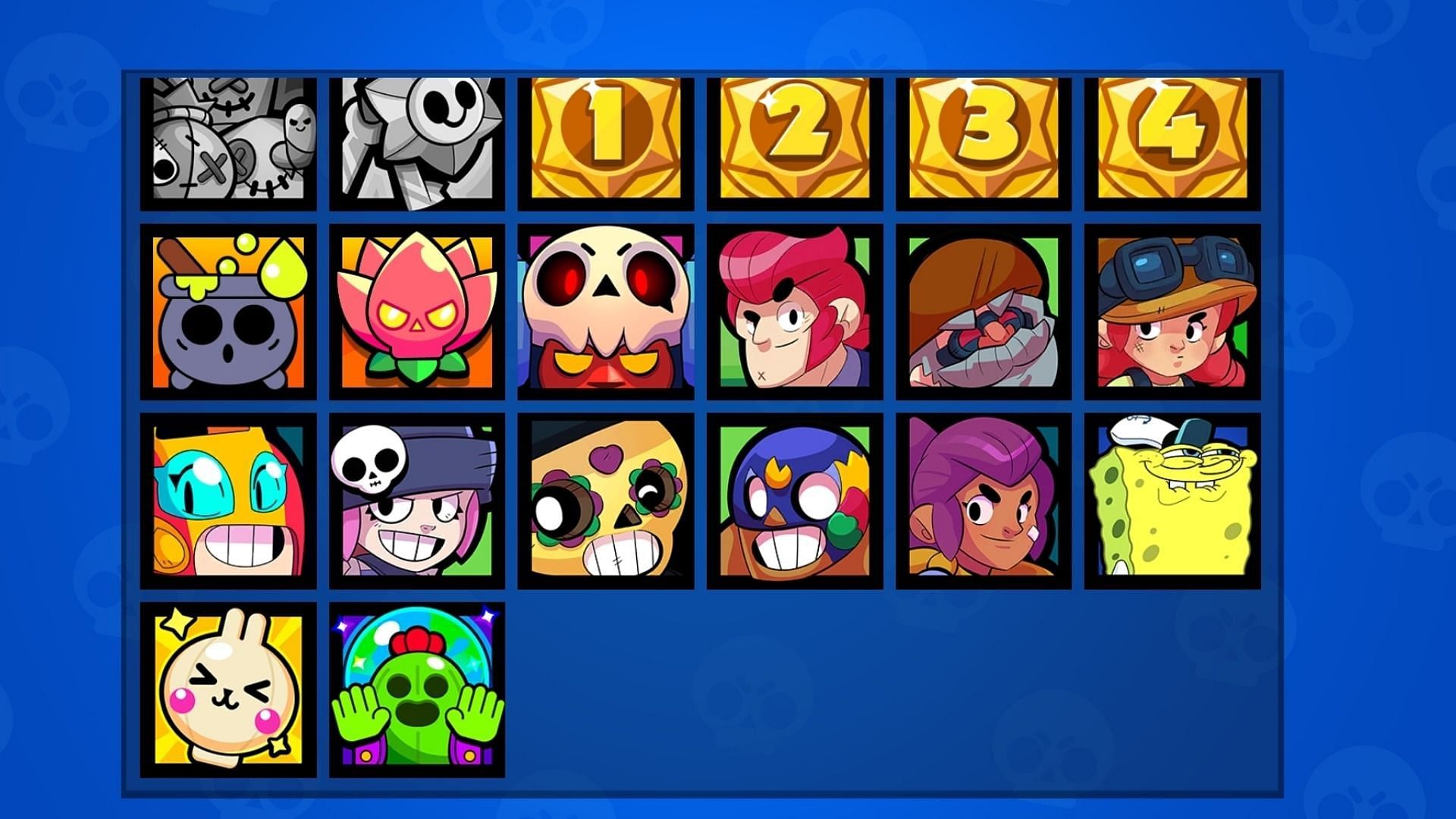 Profile Icons in Brawl Stars (Image via Supercell)