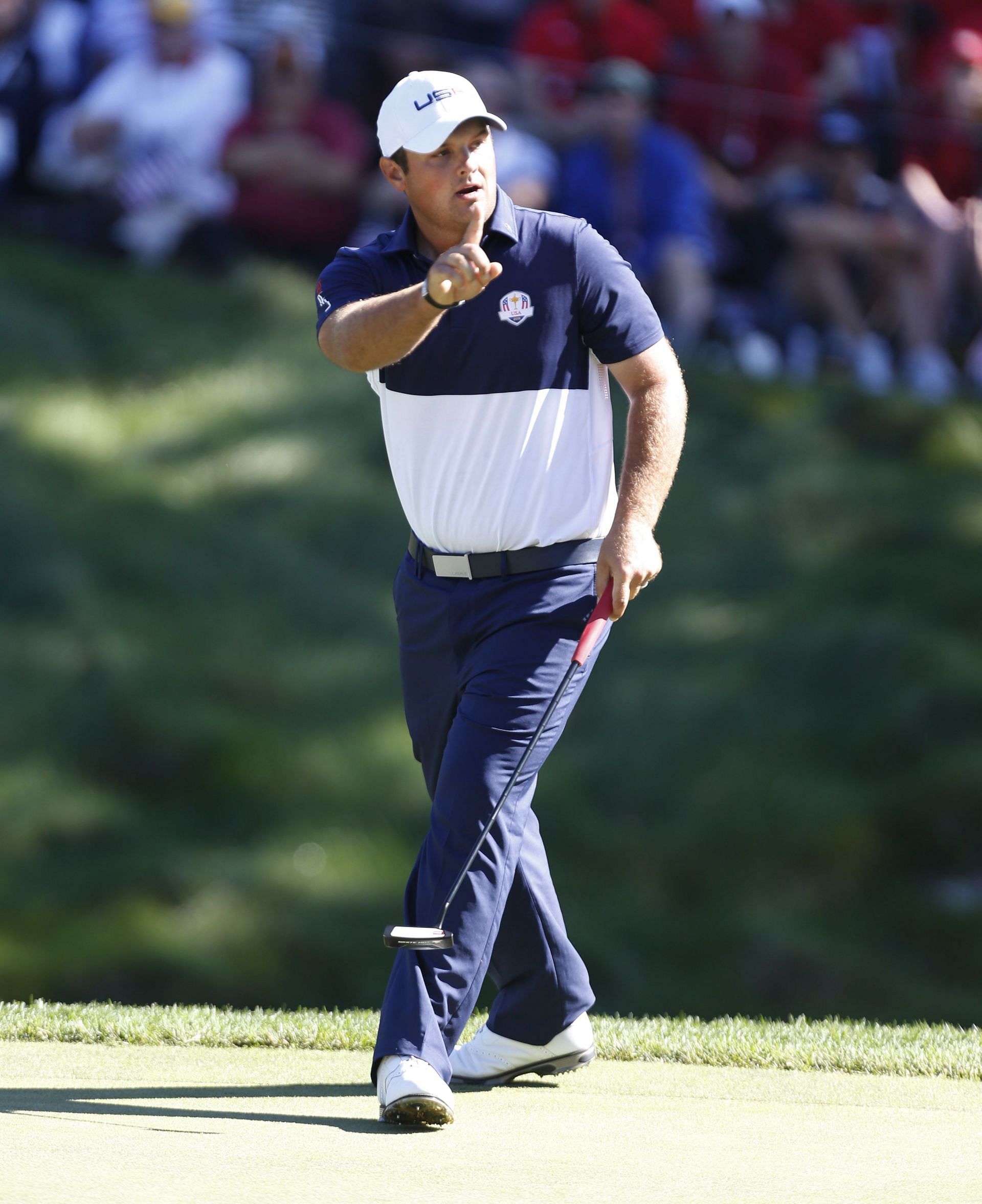 Patrick Reed, 2016 Ryder Cup, 8th hole (Image via Getty).