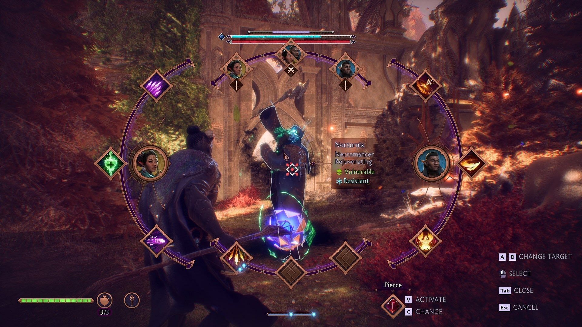 Utilize Necrotic damage to make the fight easier (Image via Electronic Arts)