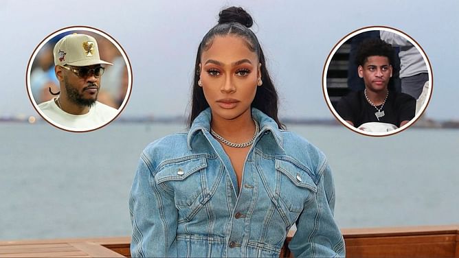 La La Anthony reacts to ex-husband Carmelo Anthony's iconic pic photoshopped with son Kiyan's college decision