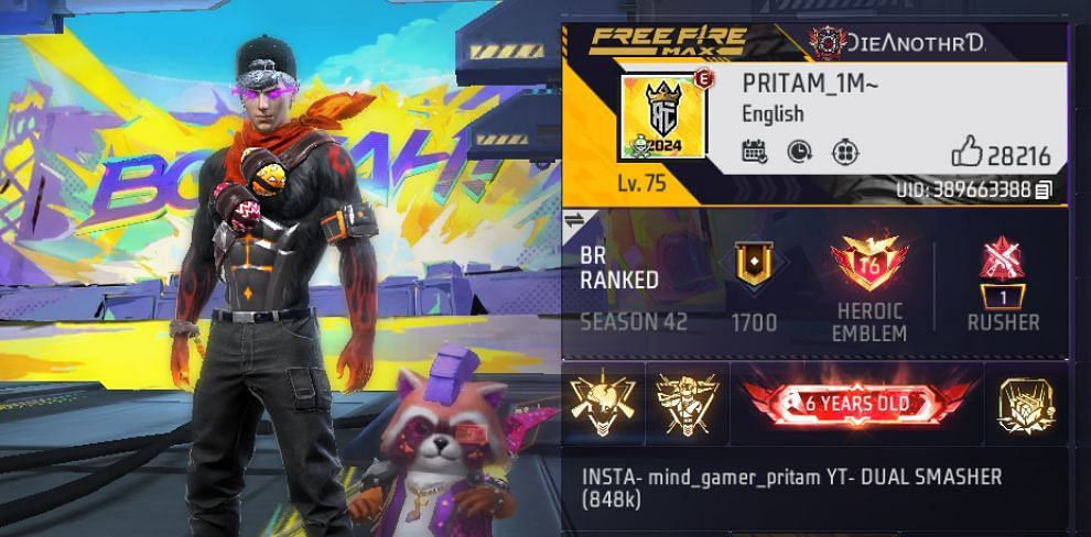 Free Fire MAX लेवल (Image via Garena/Screenshot)