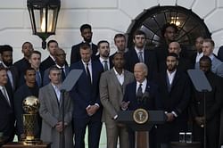 "Joe Mazzulla effing hates this guy" - NBA fans in stitches over Joe Biden's major fumble while hosting Celtics at White House