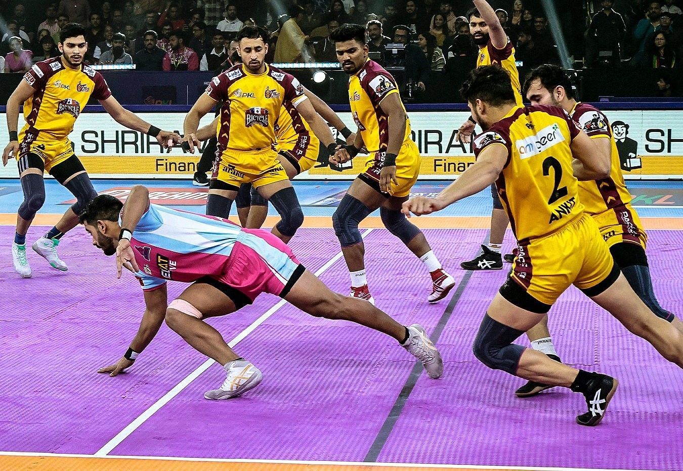 तेलुगु टाइटंस को मिली करारी हार (Photo Credit - @ProKabaddi)