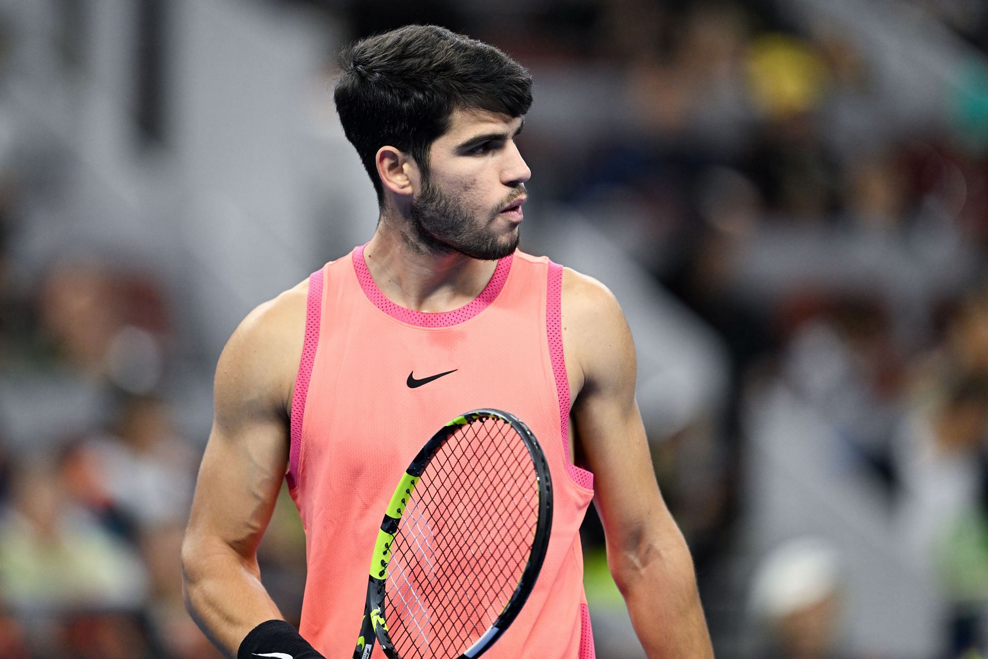 Carlos Alcaraz at the 2024 China Open (Source: Getty)