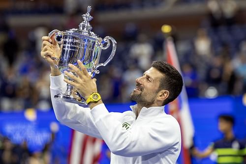 Novak Djokovic's last Grand Slam win came at the US Open in 2023 Source | Getty Images