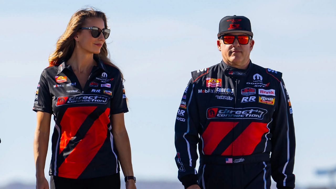 Tony Stewart and Leah Pruett