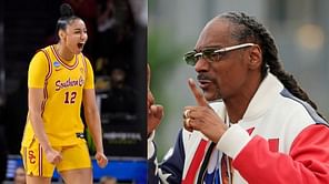 IN PICS: $160M worth Snoop Dogg shines in USC star JuJu Watkins-inspired red sweatpants set