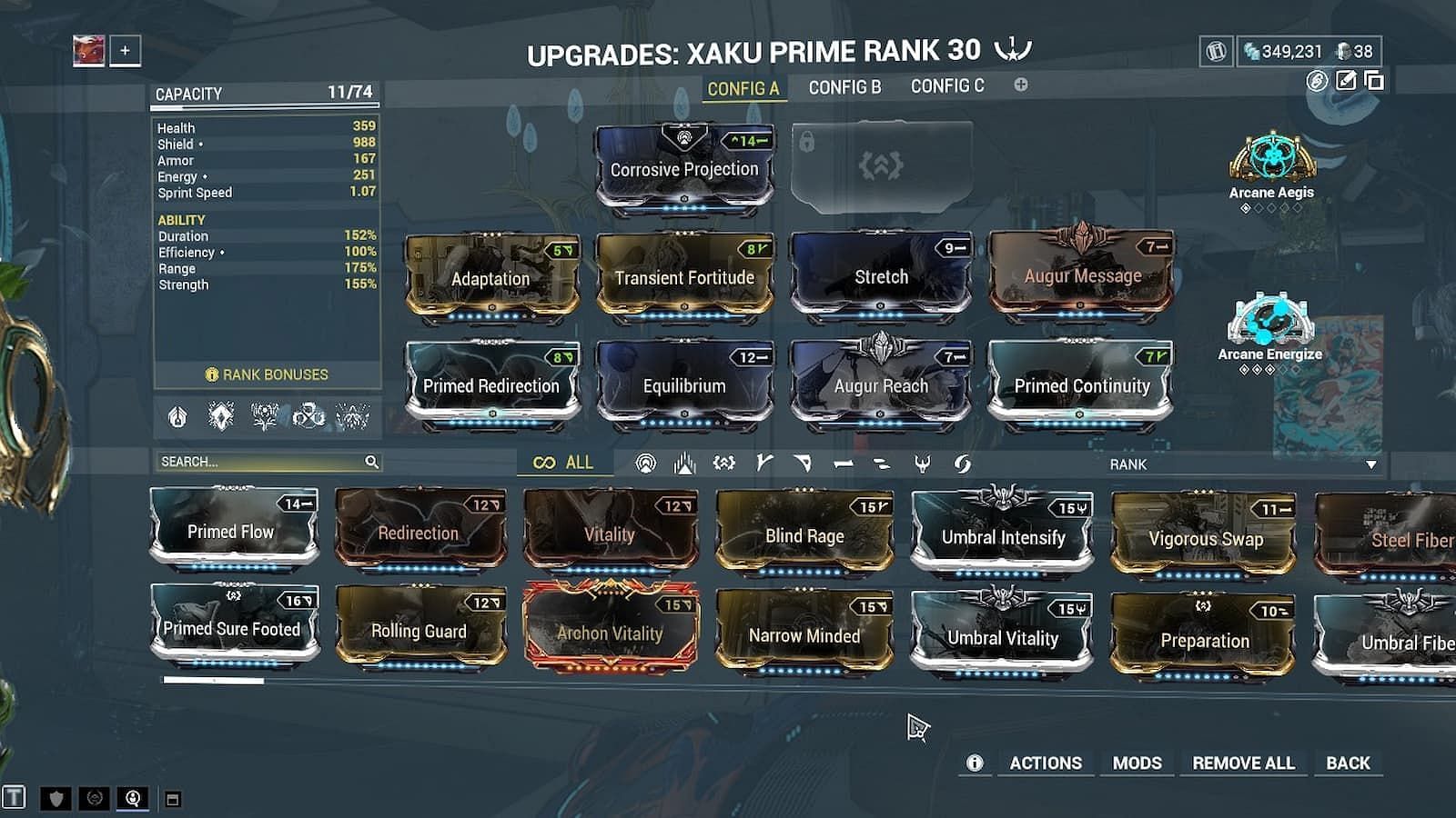 The cheapest 1-Forma version of the build (Image via Digital Extremes)