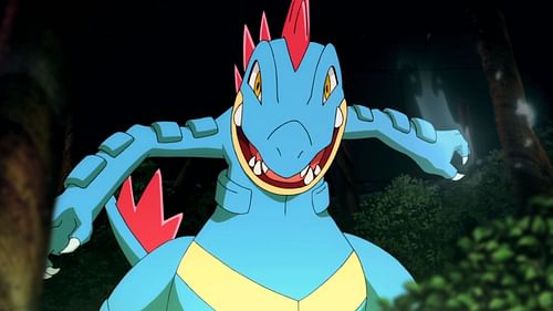 Dark Feraligatr can be scary due to its access to strong stat boosts and high attack (Image via The Pokemon Company)