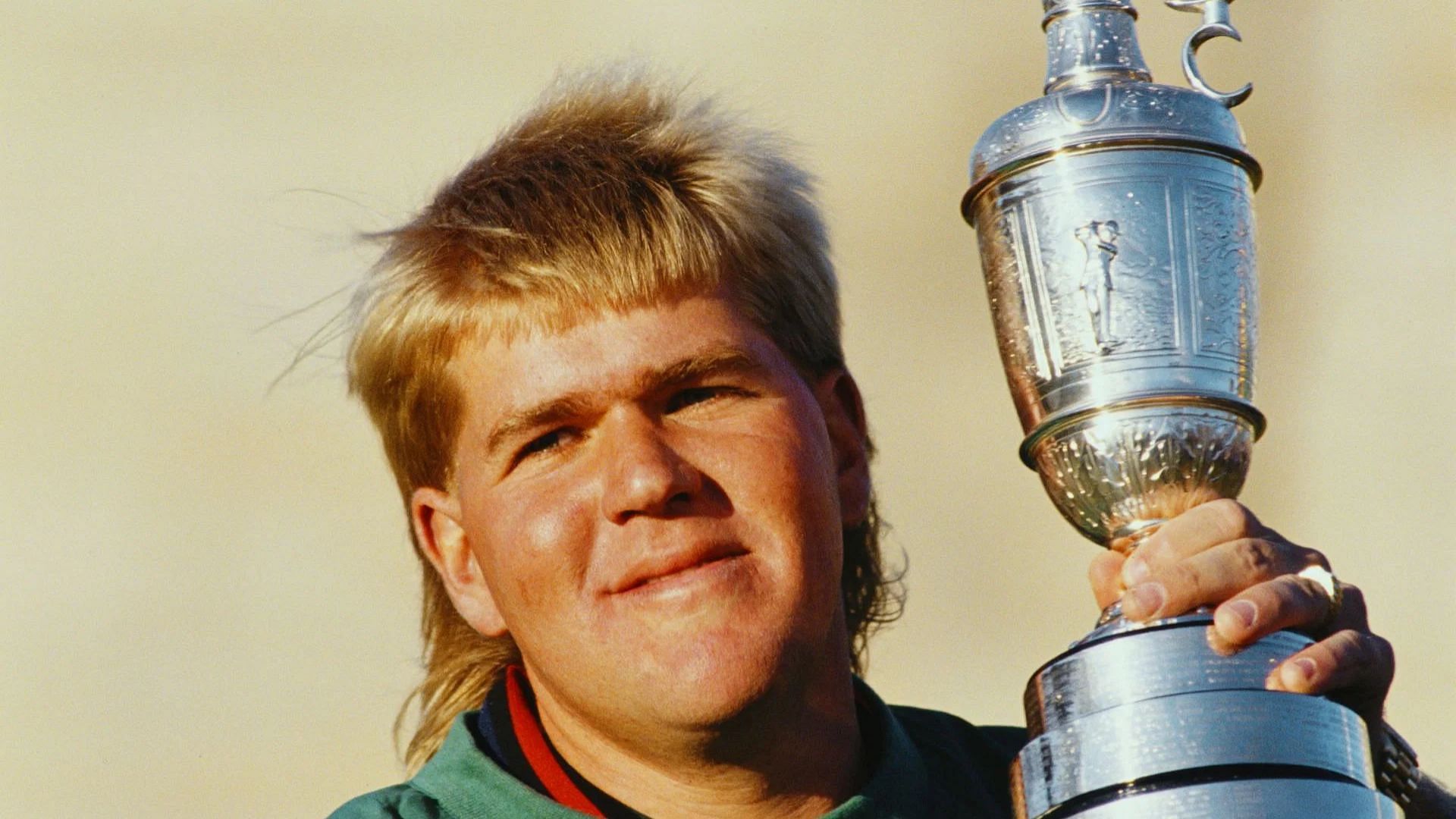 John Daly holding claret jug after winning the 1995 Open Championship (Source: Getty)