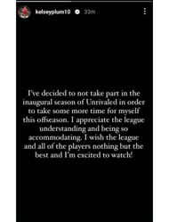 No longer participating