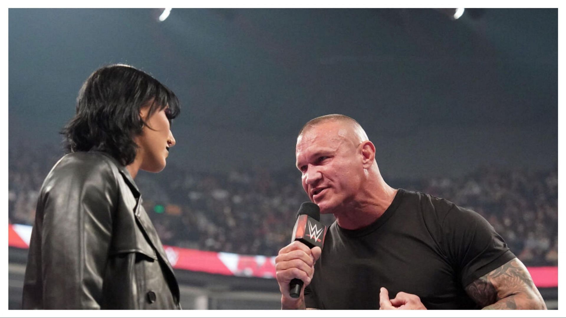 Rhea Ripley and Randy Orton confronted each other in an episode of RAW (Photo credit: WWE.com)