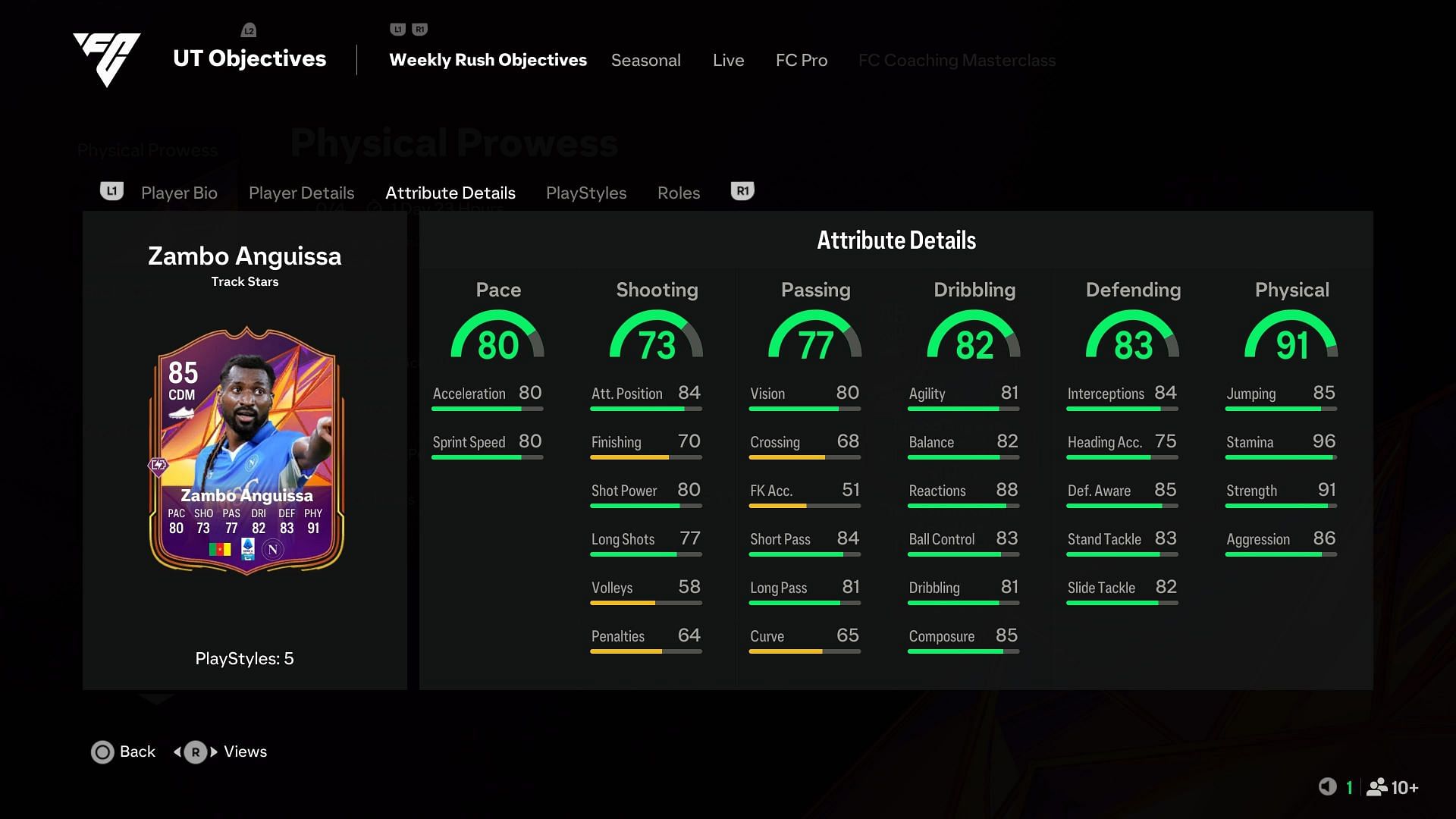 The card has amazing stats (Image via EA Sports)