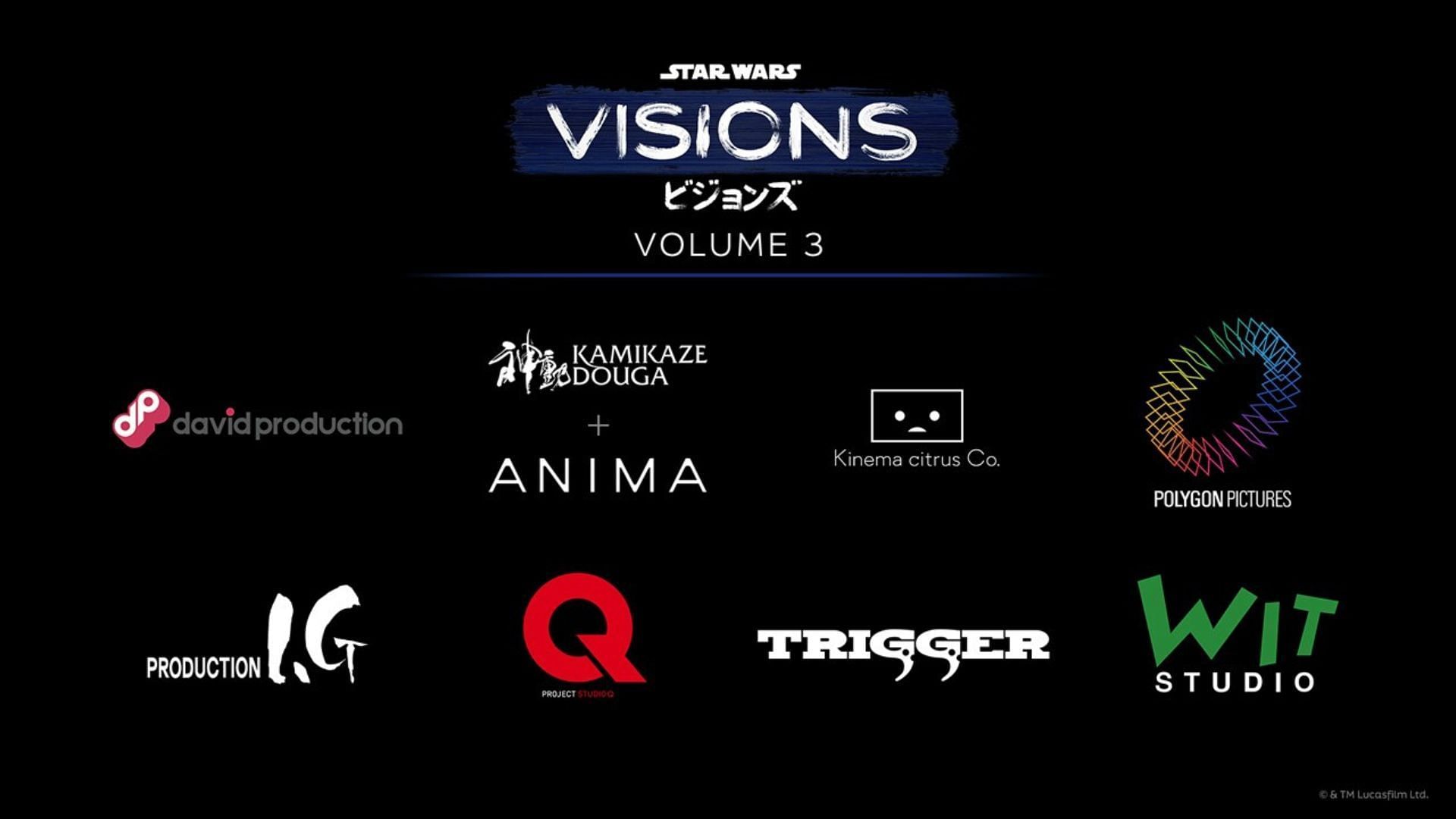 The anime studios set to collaborate for Star Wars: Visions Volume 3 (Image via Disney, Lucasfilm)