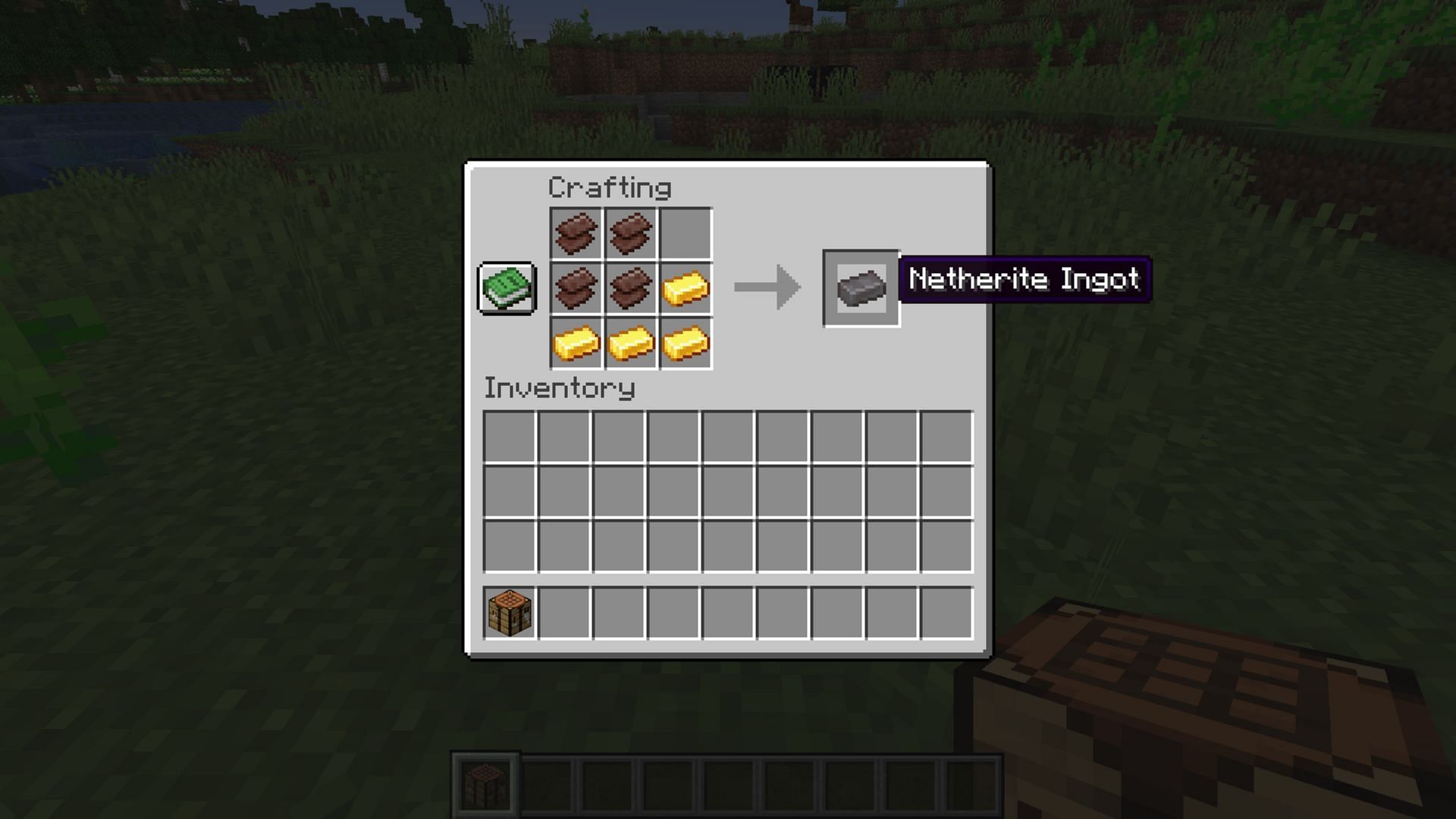 The effort needed to craft netherite ingots makes netherite the most difficult block to craft in Minecraft (Image via Mojang Studios)