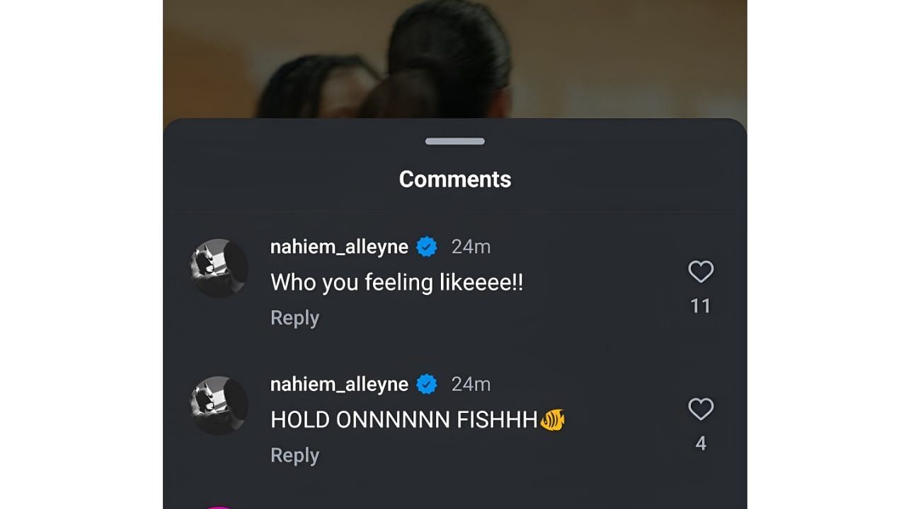 Nahiem Alleyne&#039;s comments