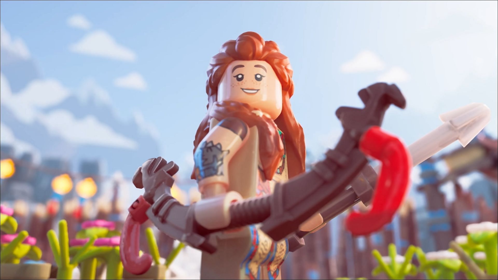 Gold Bricks in Lego Horizon Adventures (Image via PlayStation Publishing LLC)