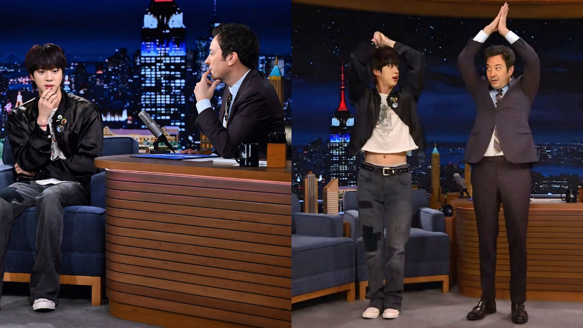 BTS&rsquo;s Jin teaches Jimmy Fallon the 