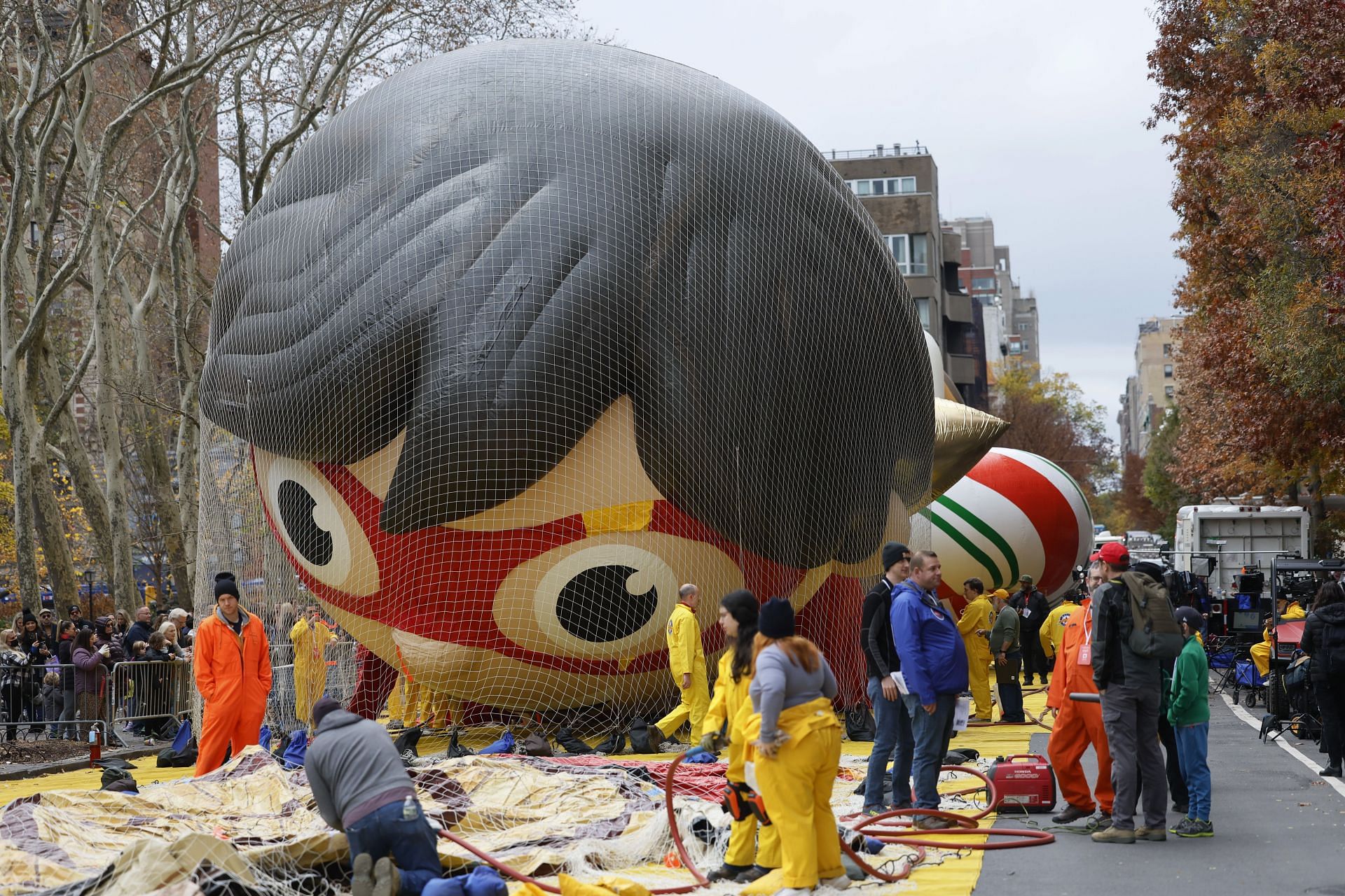 Balloons Are Inflated For The Macy&#039;s Thanksgiving Day Parade (Image via Getty)