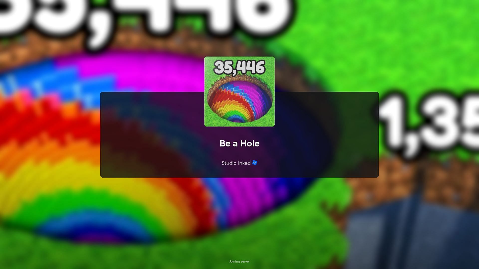 Roblox Be a Hole