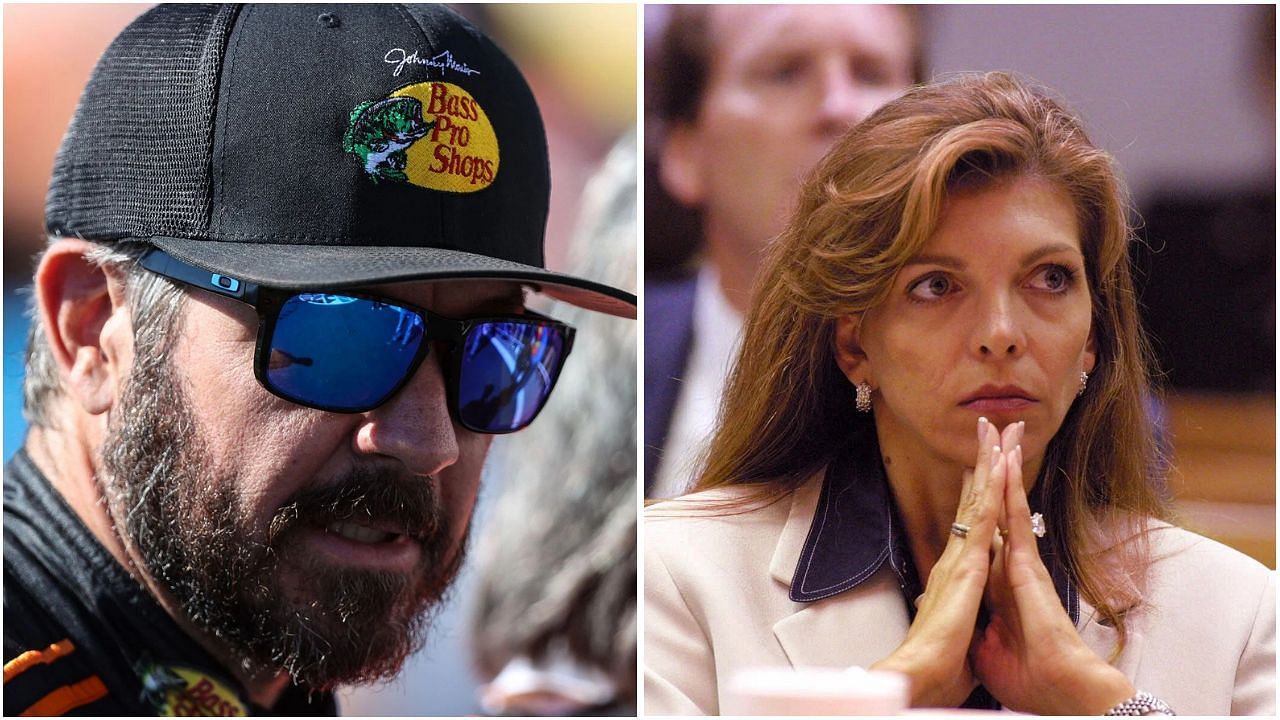 Martin Truex Jr. (L) recalled his time at Dale Earnhardt Inc; Teresa Earnhardt (R)  (Getty, Imagn)