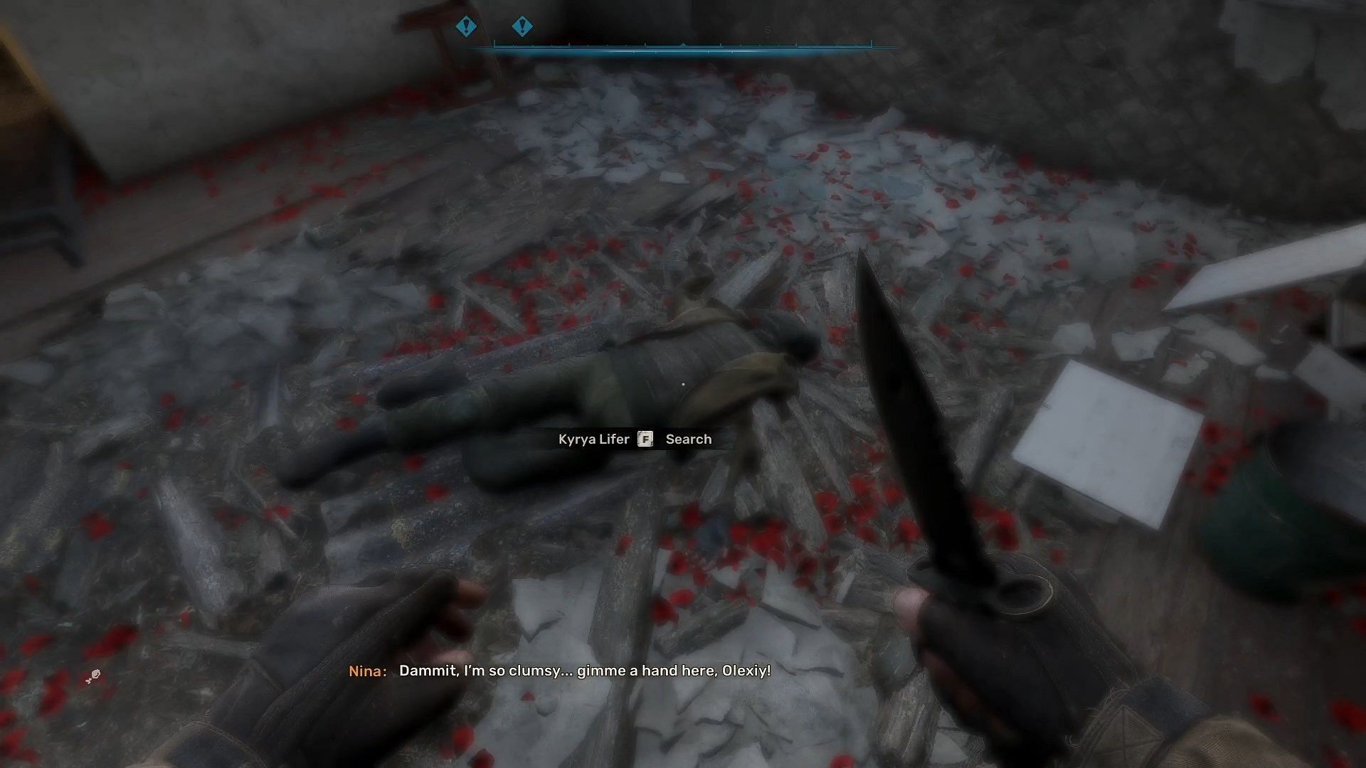 The four dead bodies are scattered around the Poppy Field (Image via GSC Game World)