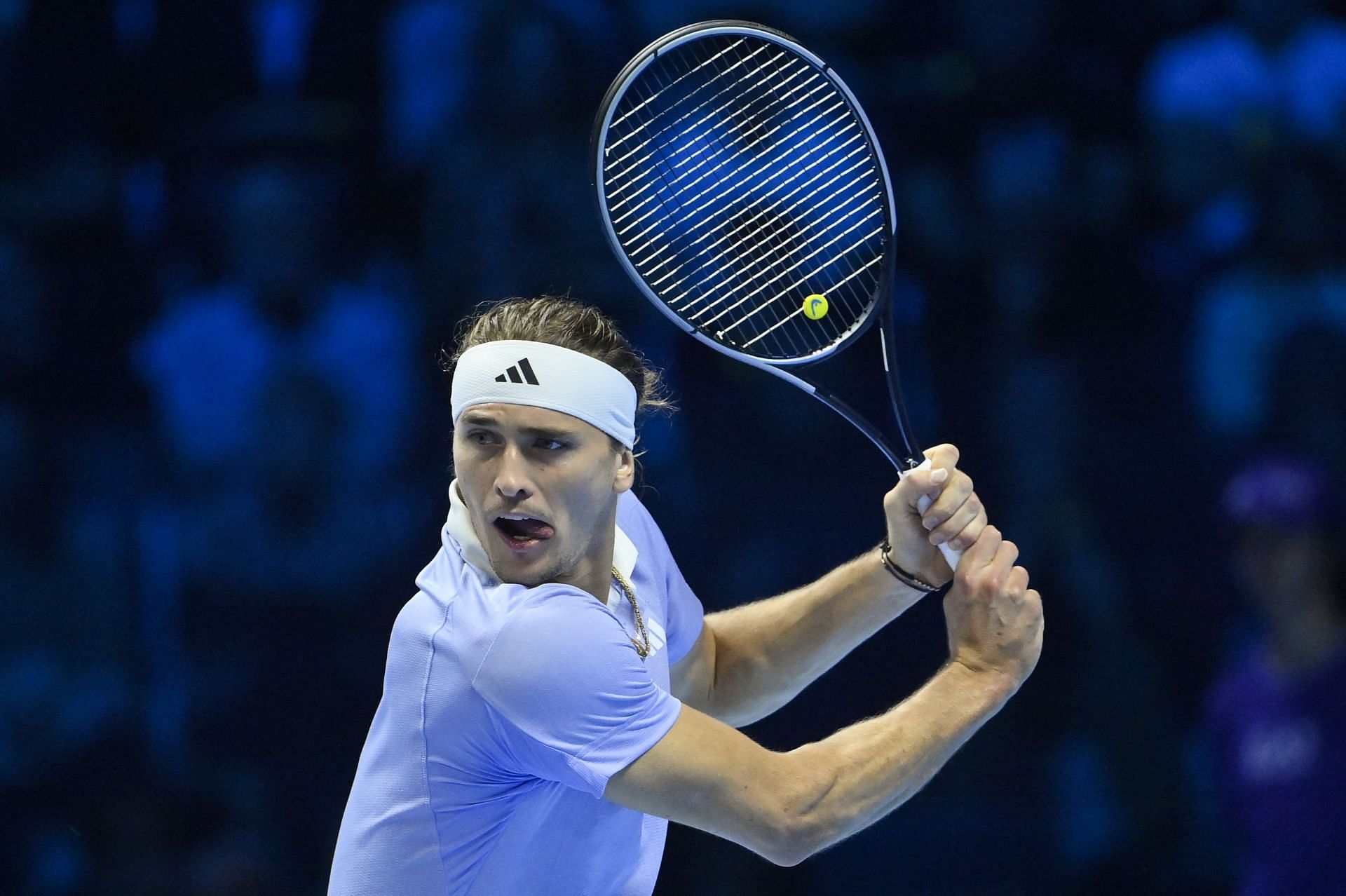 Alexander Zverev in action at the 2024 Nitto ATP Finals (Picture: Getty)