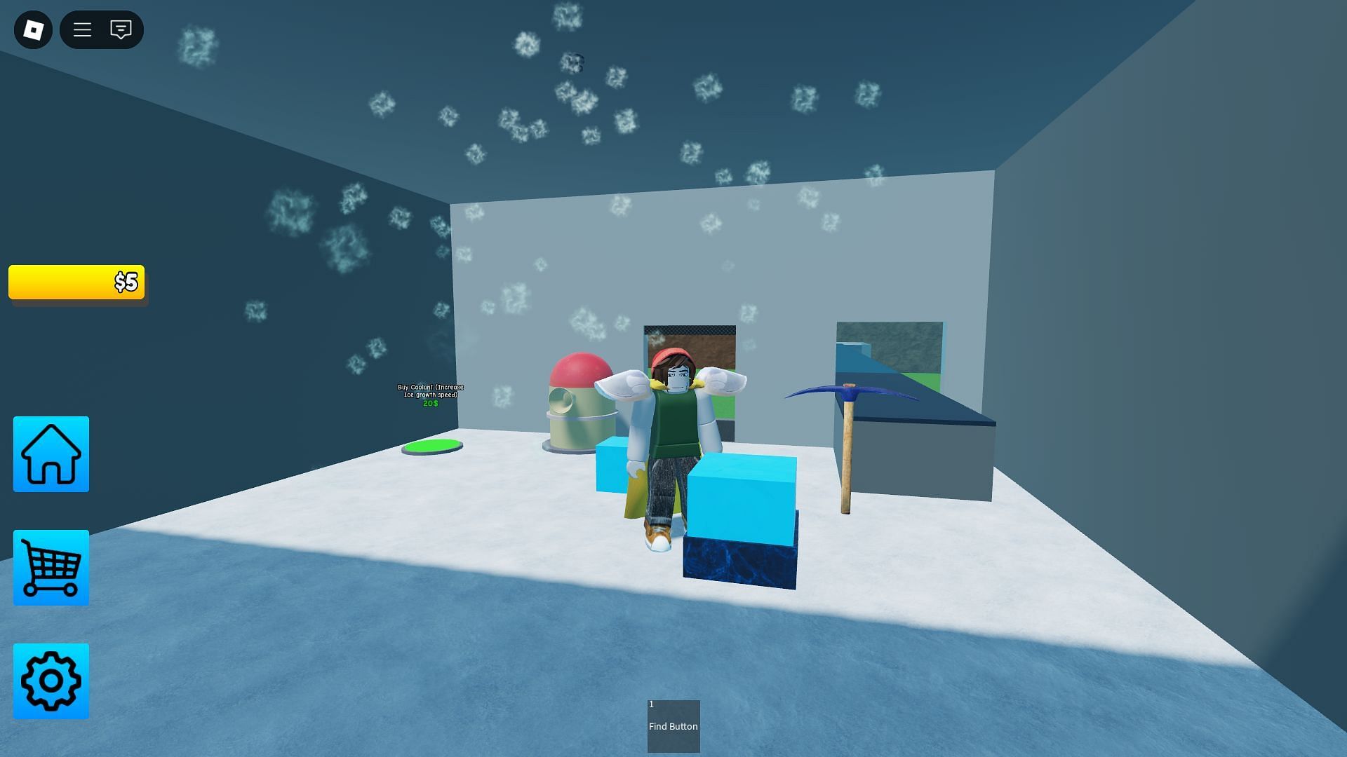 Ice Tycoon gameplay (Image via Roblox)