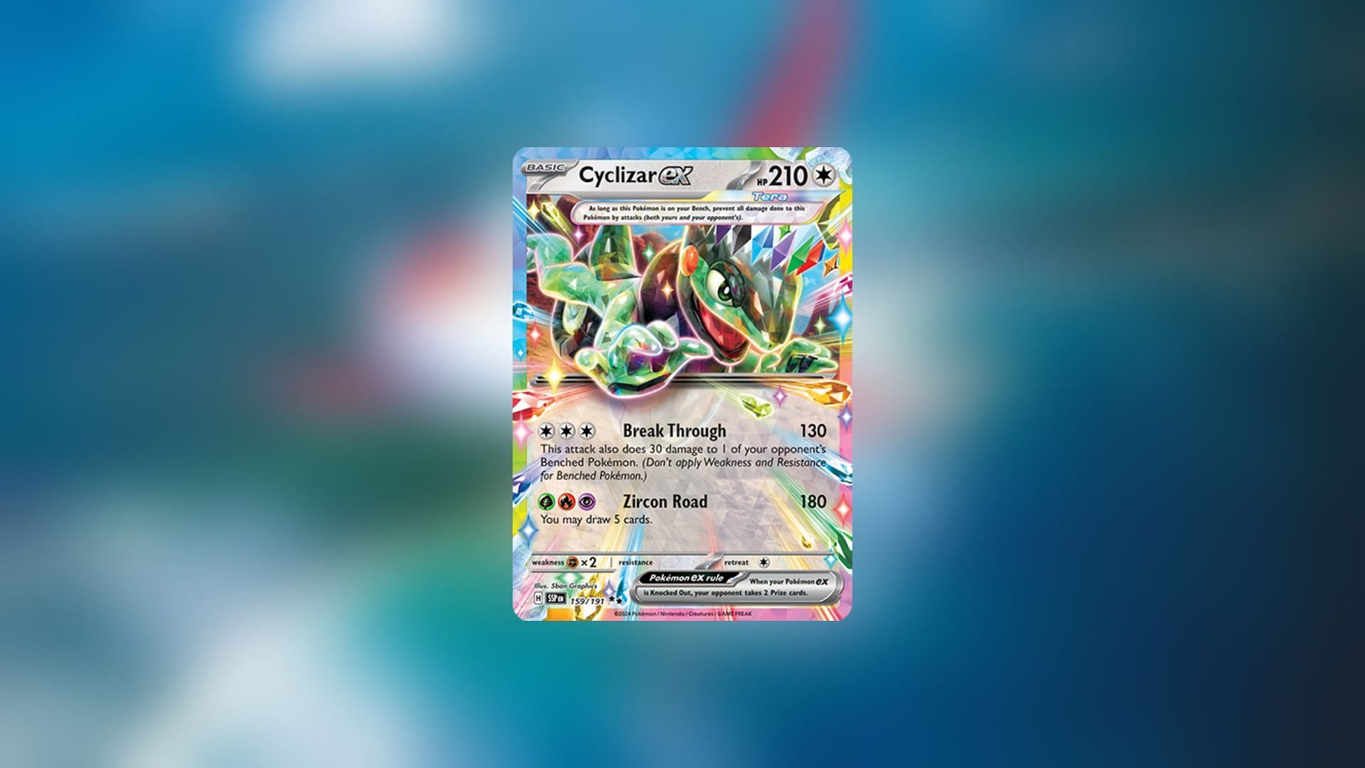 Cyclizar ex can be hard to set up, but it can snowball a game with enough support (Image via The Pokemon Company)