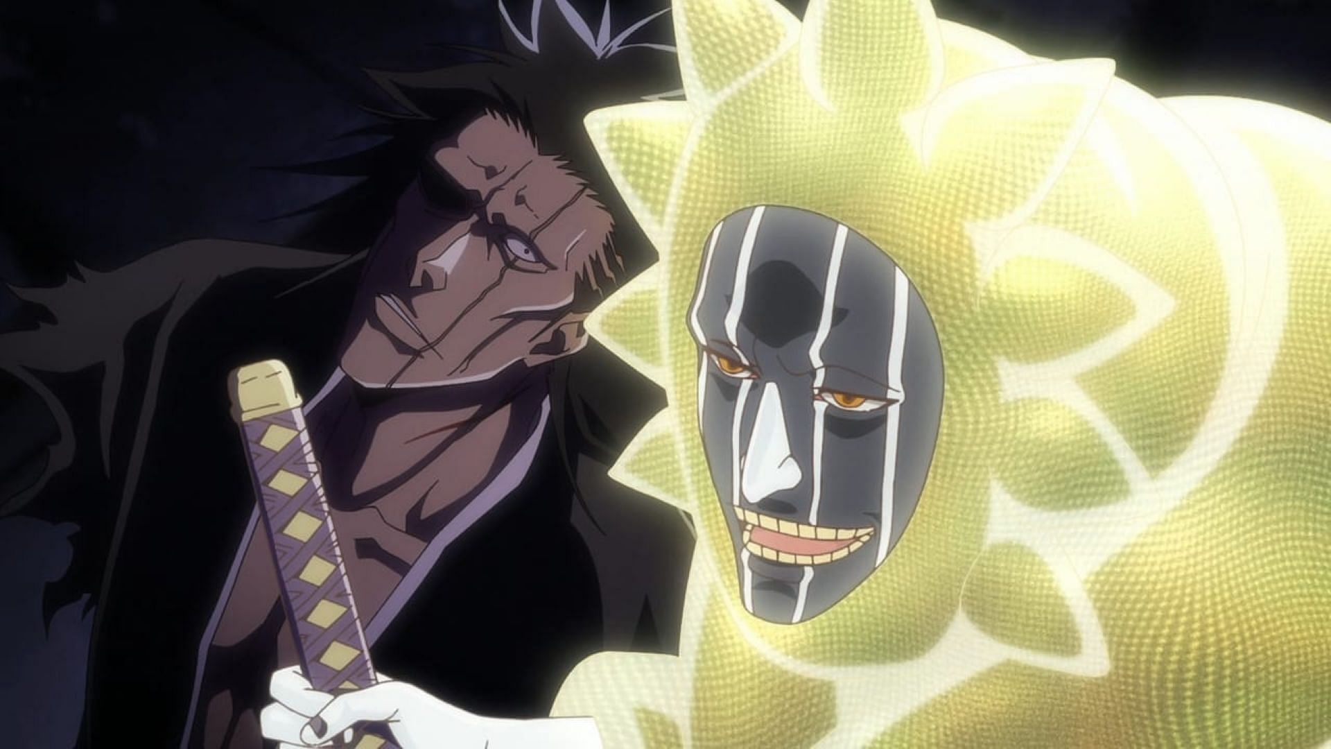 Kenpachi and Mayuri (Image via Pierrot Films)