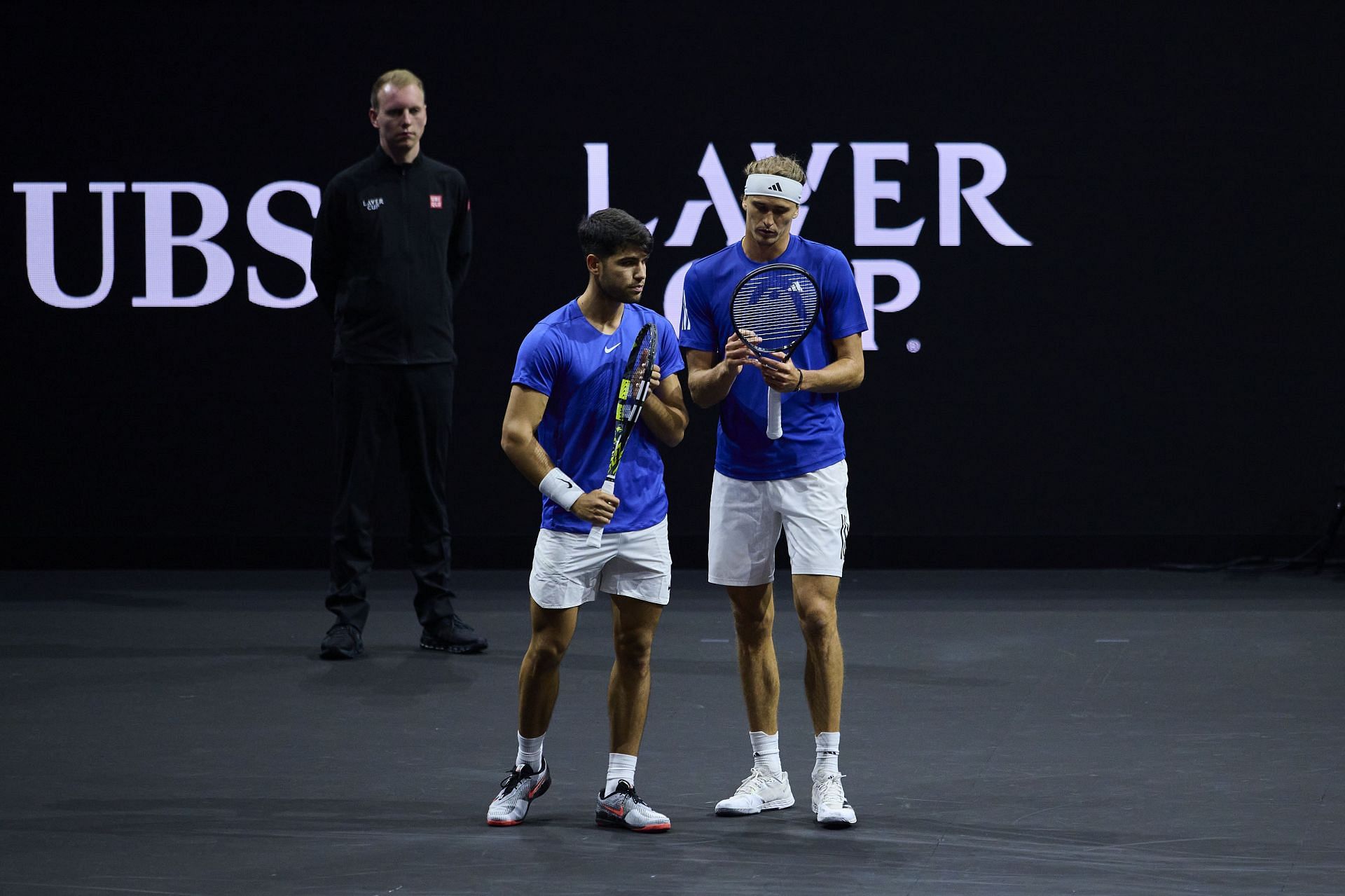 Carlos Alcaraz and Alexander Zverev at the Laver Cup 2024 (Image: Getty)