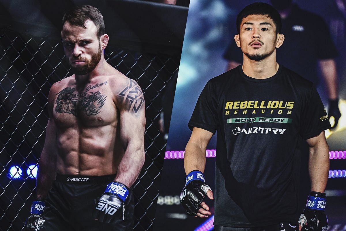 Jarred Brooks and Yuya Wakamatsu - Photo by ONE Championship