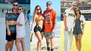 Jackson Merrill, Xander Bogaerts, and Michael King's partners react to Adrian Morejon's girlfriend Melany's "400 personalities" spotlight struggle