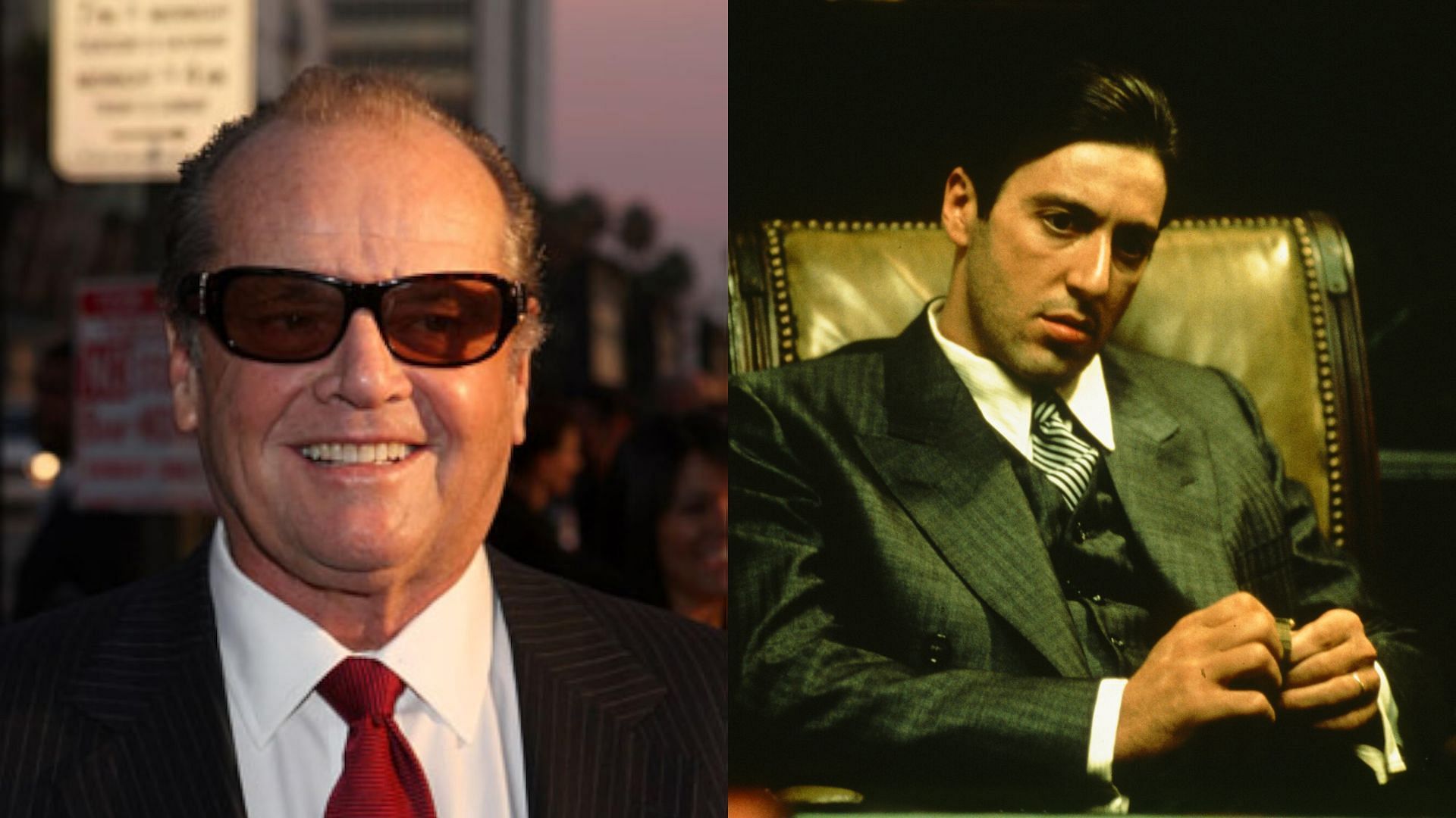 Role of Michael Corleone in The Godfather was declined by Jack Nicholson. (Images via Alamy/Getty/Paramount Pictures)