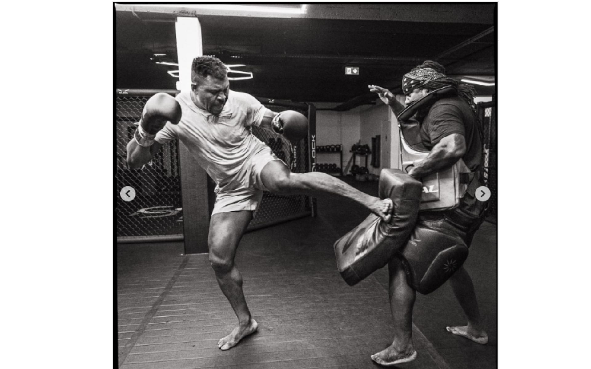 [Image courtesy: @francisngannou on Instagram]