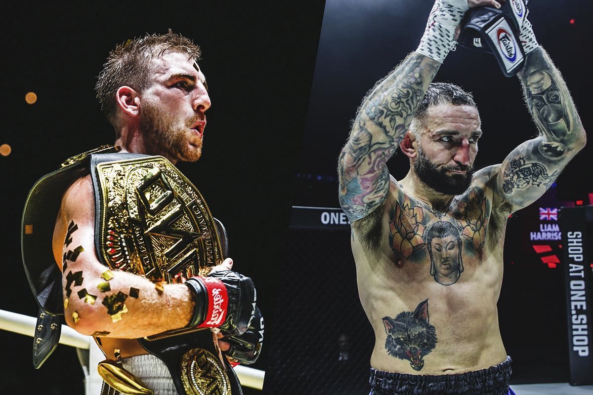 Jonathan Haggerty (left) Liam Harrison (right) [Photos via: ONE Championship]