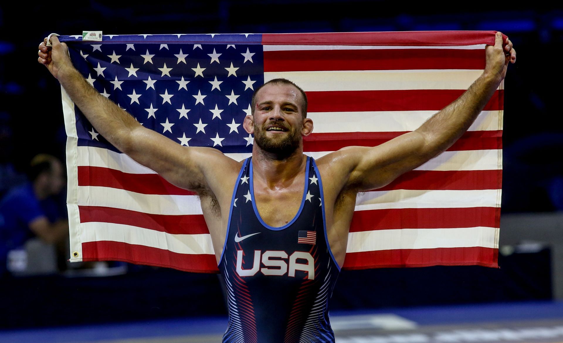 David Taylor emerges victorious with a medal in his final career match