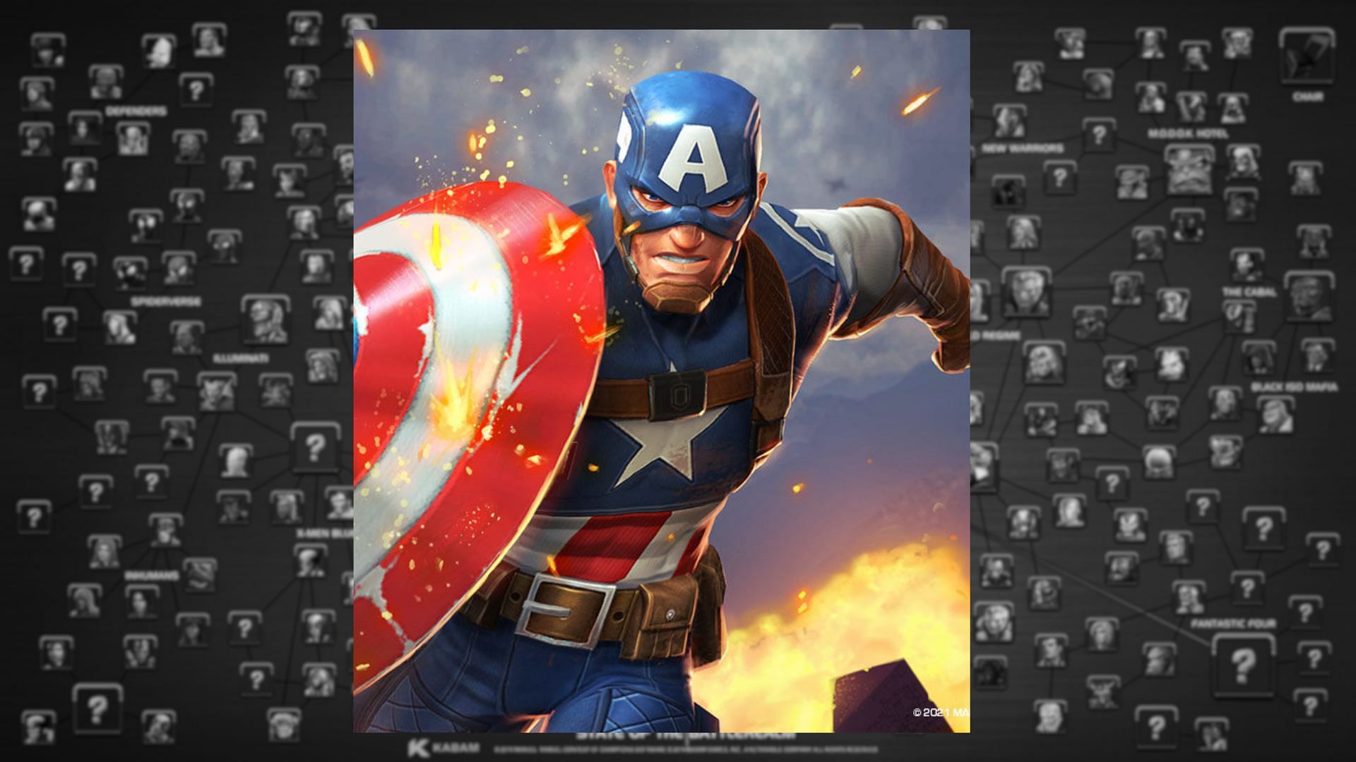 Captain America (WW2) is one of the best classic 3-star characters in the Marvel Contest of Champions who utilize defense (Image via Kabam Games, Inc.)