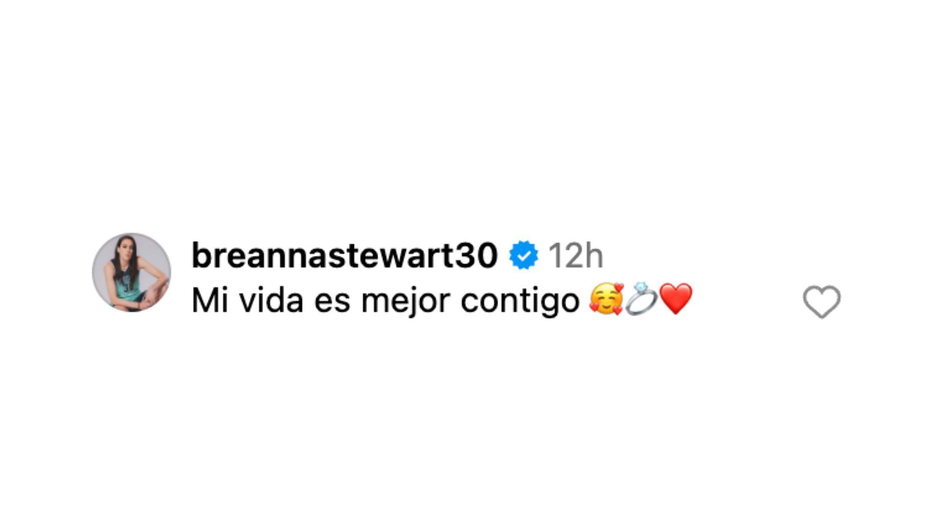 Breanna Stewart shares a special message with her wife Marta Xargay on Instagram. Photo Credit: Marta Xargay&#039;s IG account