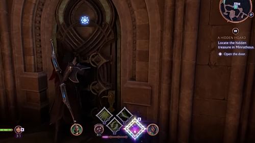 Open the ancient door to complete the quest in Dragon Age The Veilguard (Image via Electronic Arts)