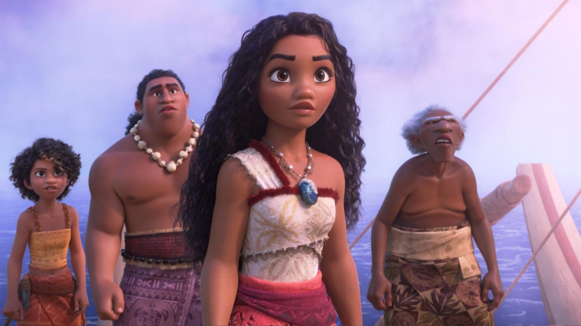 Auli&#039;i Cravalho and Dwayne Johnson reprise their roles in the movie (Image via Disney)