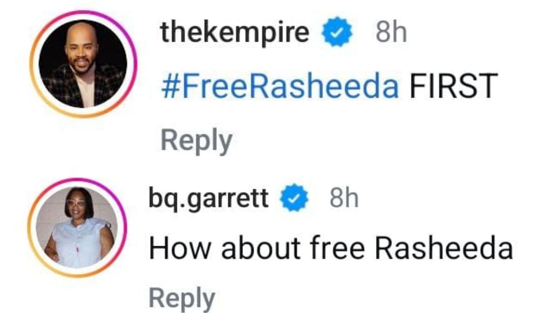 The Internet reacted as Kirk Frost threw shade at Megan Thee Stallion. (Image via Instagram / @thekempire / @bq.garrett)