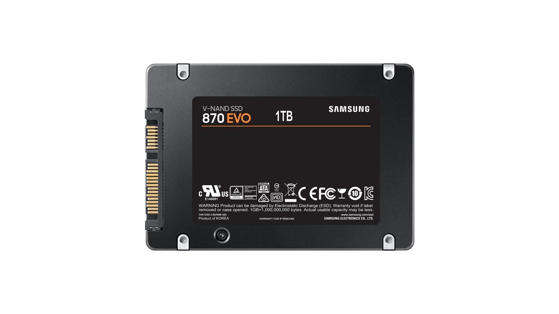 SATA drives fit the middle ground between HDDs and NVMe drives (Image via Samsung)