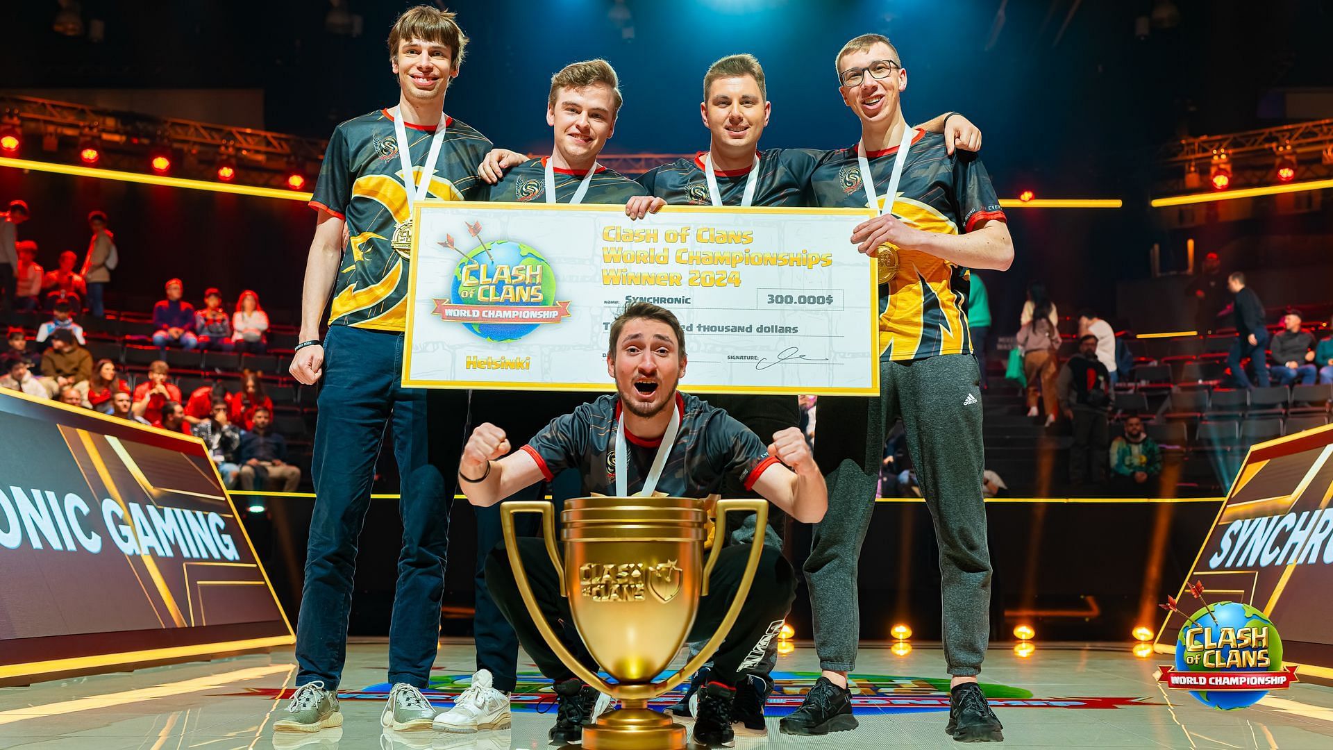 Synchronic Gaming wins Clash of Clans 2024 World Finals (Image via Twitter/Clash of Clans Esports)