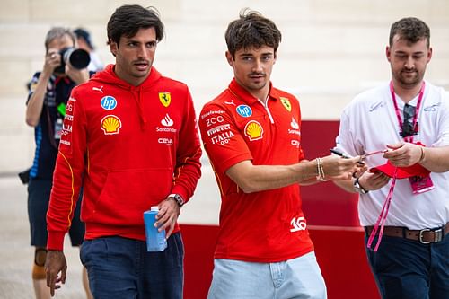 Carlos Sainz and Charles Leclerc - F1 Grand Prix of Qatar - Previews - Source: Getty