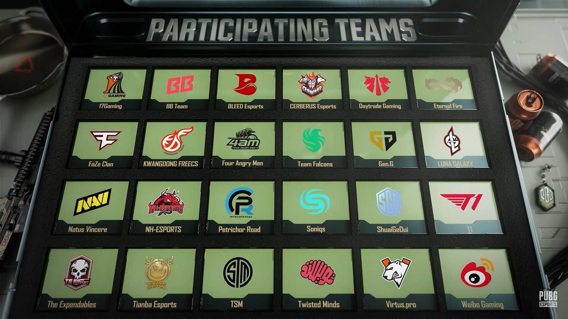 All Qualified teams for PUBG Global Championship 2024 Grand Finals (PUBG Mobile Esports)