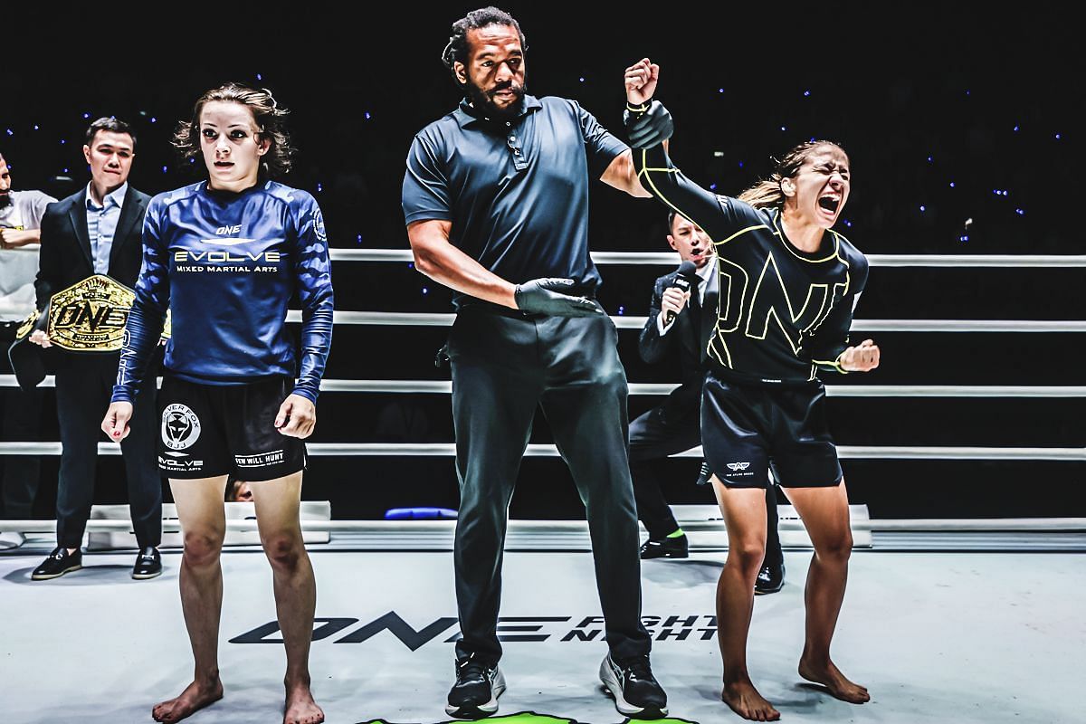 Danielle Kelly (left) Mayssa Bastos (right) [Photo via: ONE Championship]