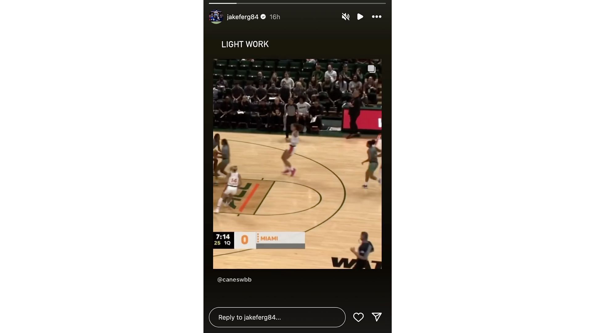 Jake Ferguson&#039;s reaction to Haley&#039;s bucket (Credits: Instagram/@jakeferg84)