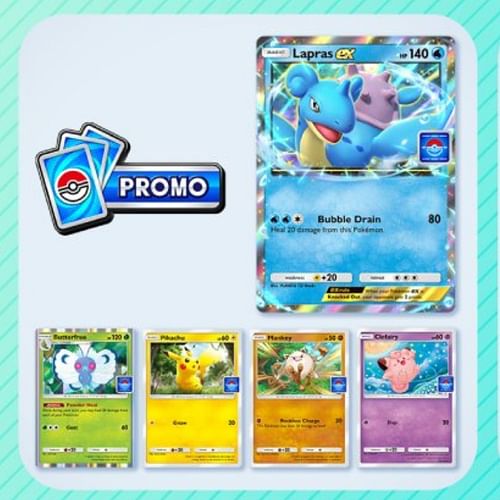 Pokemon TCG Pocket Lapras ex event promo pack rewards (Image via TPC)